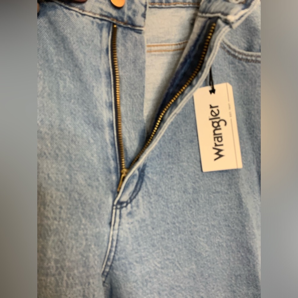 NWT NEW Wrangler Barrel 652 High Rise Blue Denim Jeans Womens Size 33 Casual - Picture 9 of 13